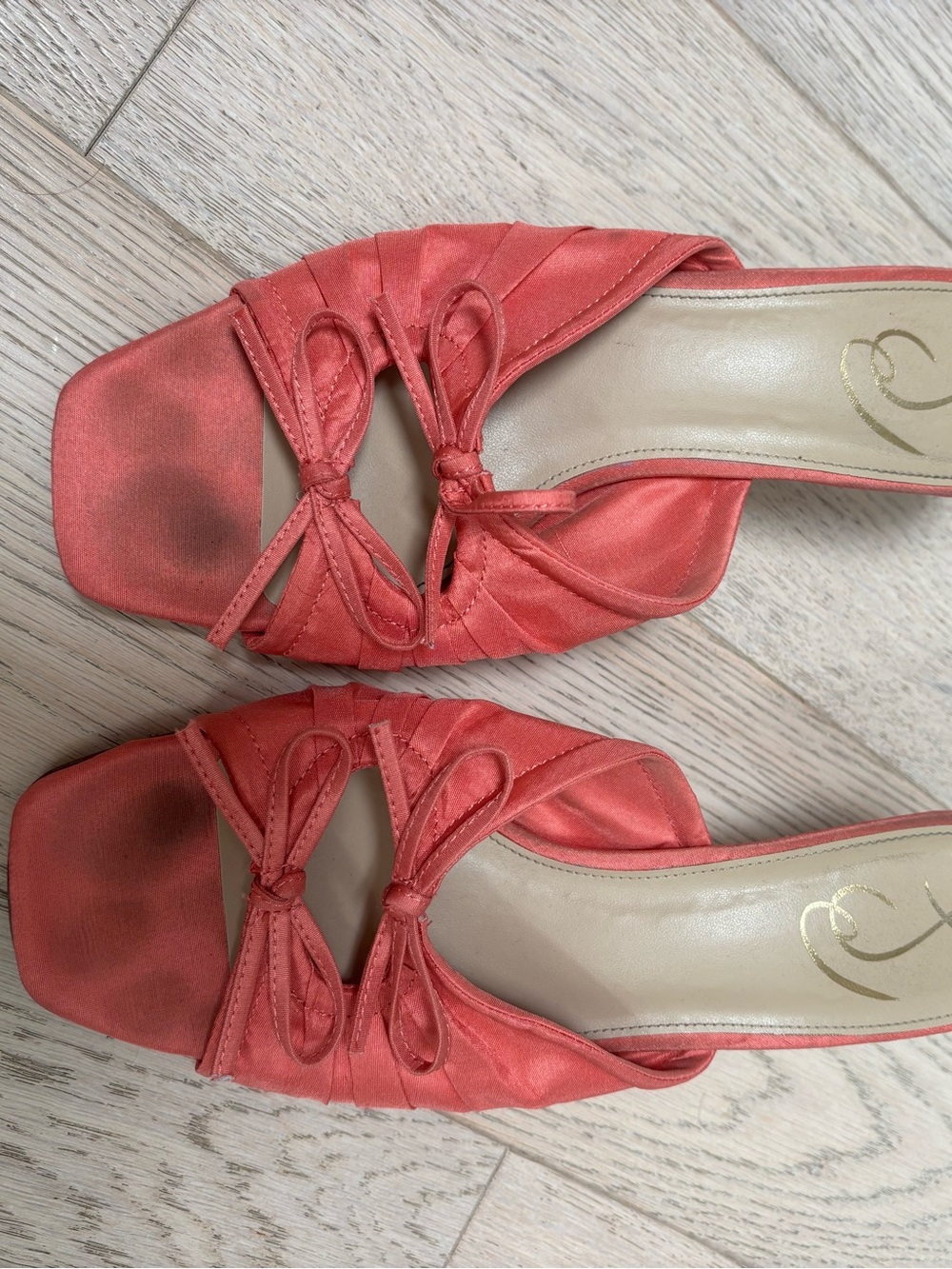 Sam Edelman pink satin heel - Picture 2 of 2